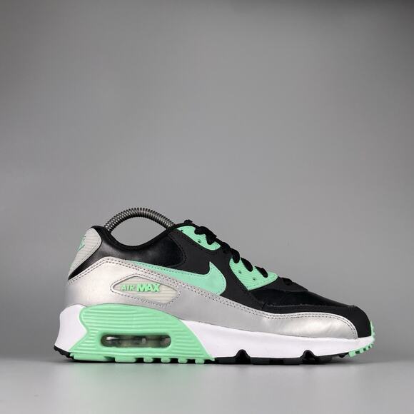 Size 6y Women’s 7.5 Nike Air Max 90 LTR Shoes Green Glow Running Sneakers Casual - Picture 6 of 9